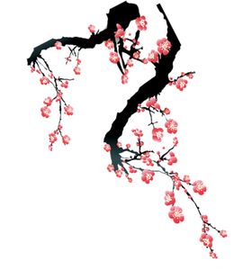 中国风水墨梅