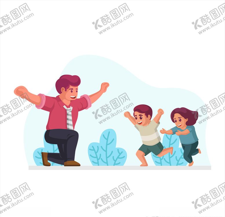 编号：46977310120833136675【酷图网】源文件下载-卡通父子