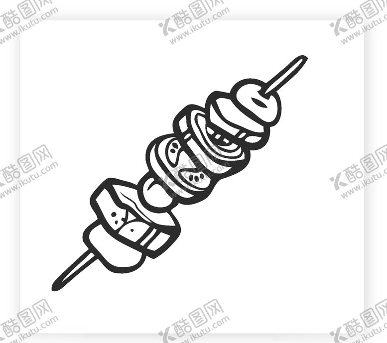 编号：49068810090521217178【酷图网】源文件下载-手绘餐具素材图片