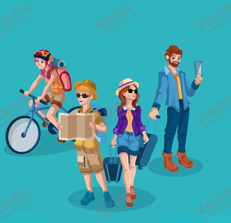 编号：99911509290954528879【酷图网】源文件下载-旅客游客