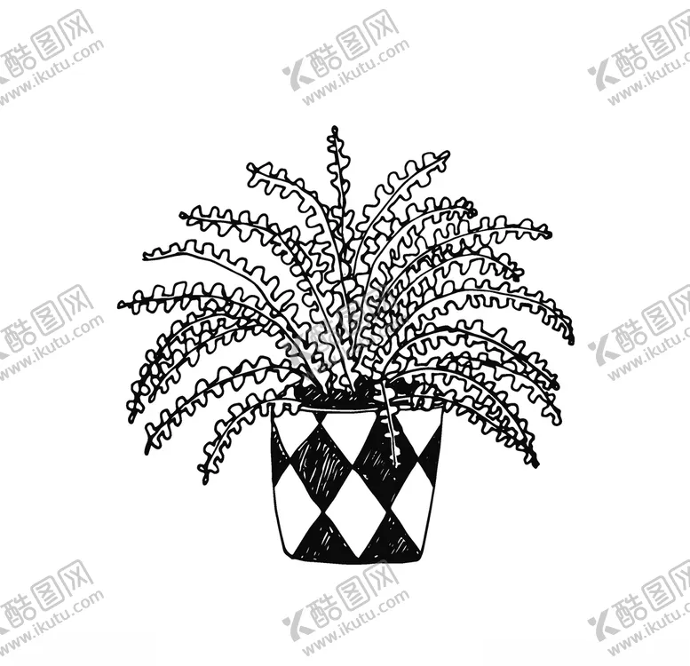 编号：79154407020712111614【酷图网】源文件下载-植物线稿