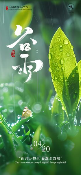 谷雨节气海报
