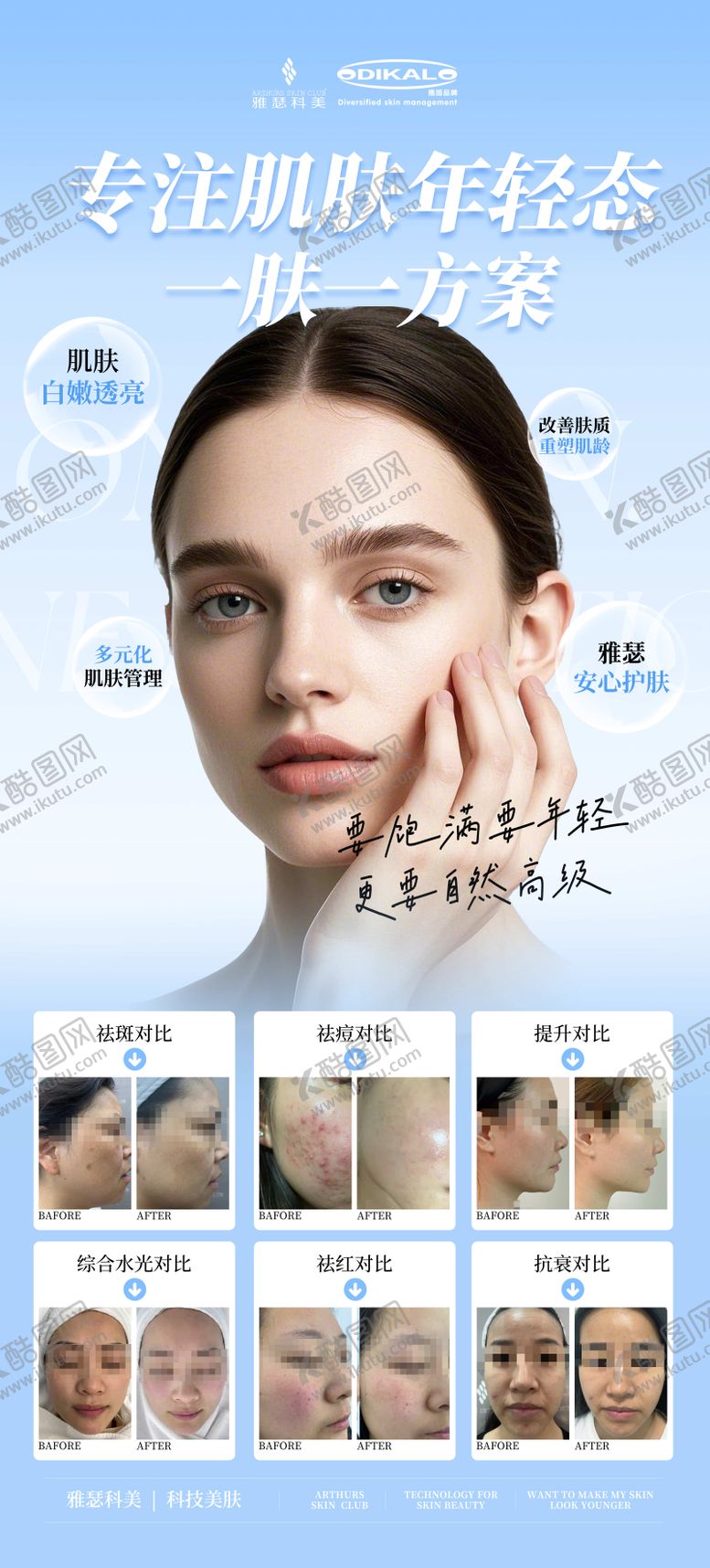 编号：31820603282153513900【酷图网】源文件下载-医美美业活动展架海报对比图