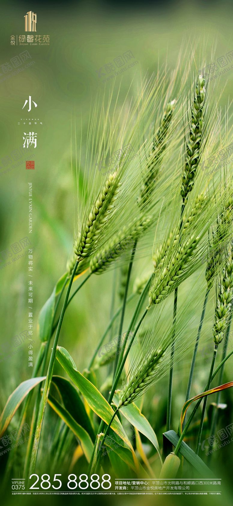 编号：92848805041957238547【酷图网】源文件下载-房地产项目小满节气图推朋友圈