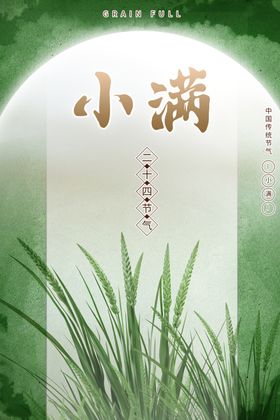 传统节日二十四节气海报小满海报