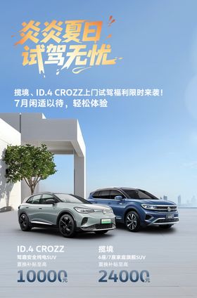 汽车试驾政策海报