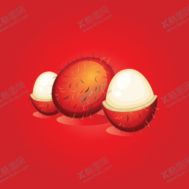 编号：86479012221920079470【酷图网】源文件下载-卡通红毛丹
