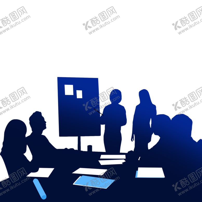 编号：94409107141319155570【酷图网】源文件下载-商务人物剪影