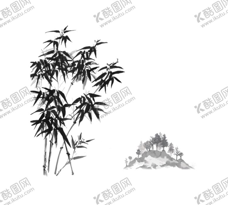 编号：59149110061232062638【酷图网】源文件下载-水墨竹子