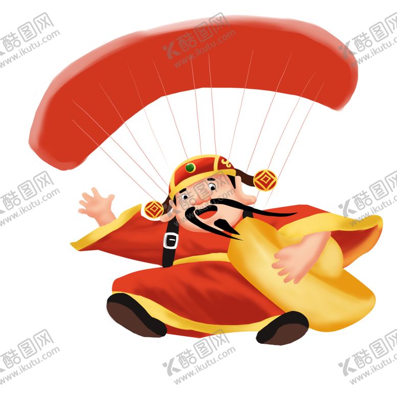 编号：79273509210127376855【酷图网】源文件下载-新年财神拜年PNG素材