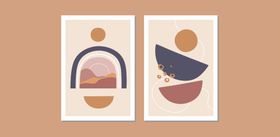 简约几何人物插画设计