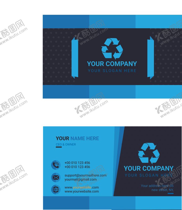 编号：63593809110225479711【酷图网】源文件下载-矢量名片模板