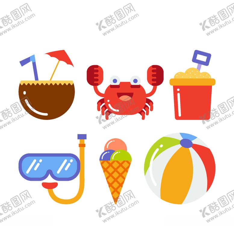 编号：23146909131034443427【酷图网】源文件下载-夏日元素