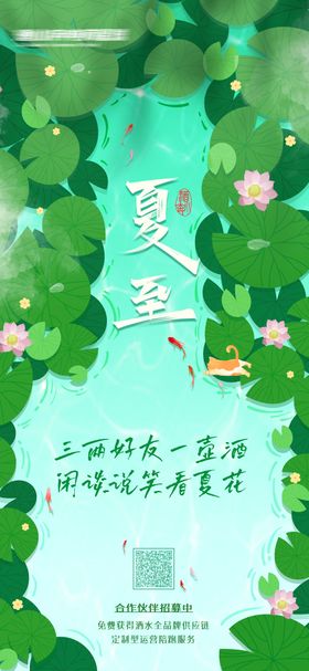酒类夏至节气海报