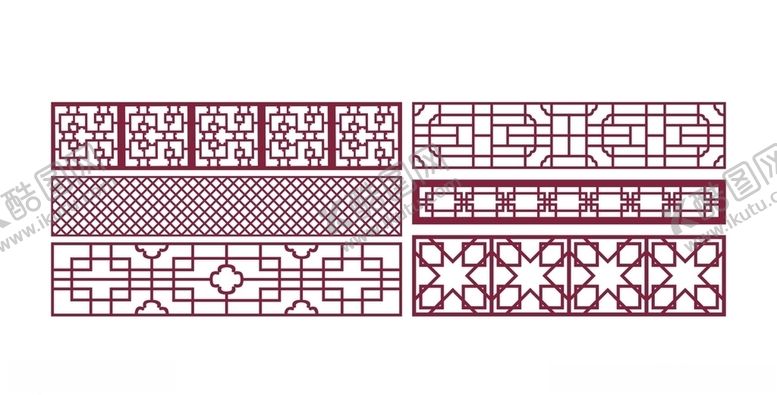 编号：56886210300308444191【酷图网】源文件下载-古风窗格雕花