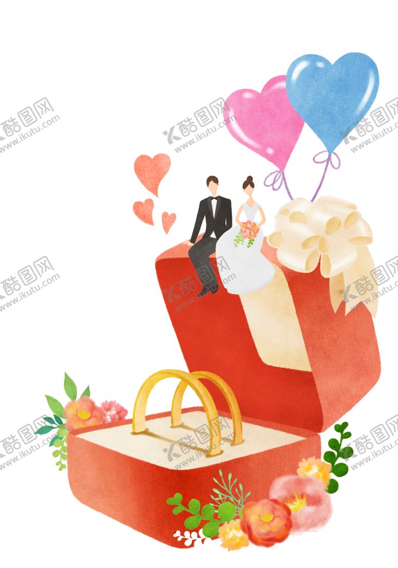 编号：91232409120144553773【酷图网】源文件下载-婚姻结婚插画元素素材