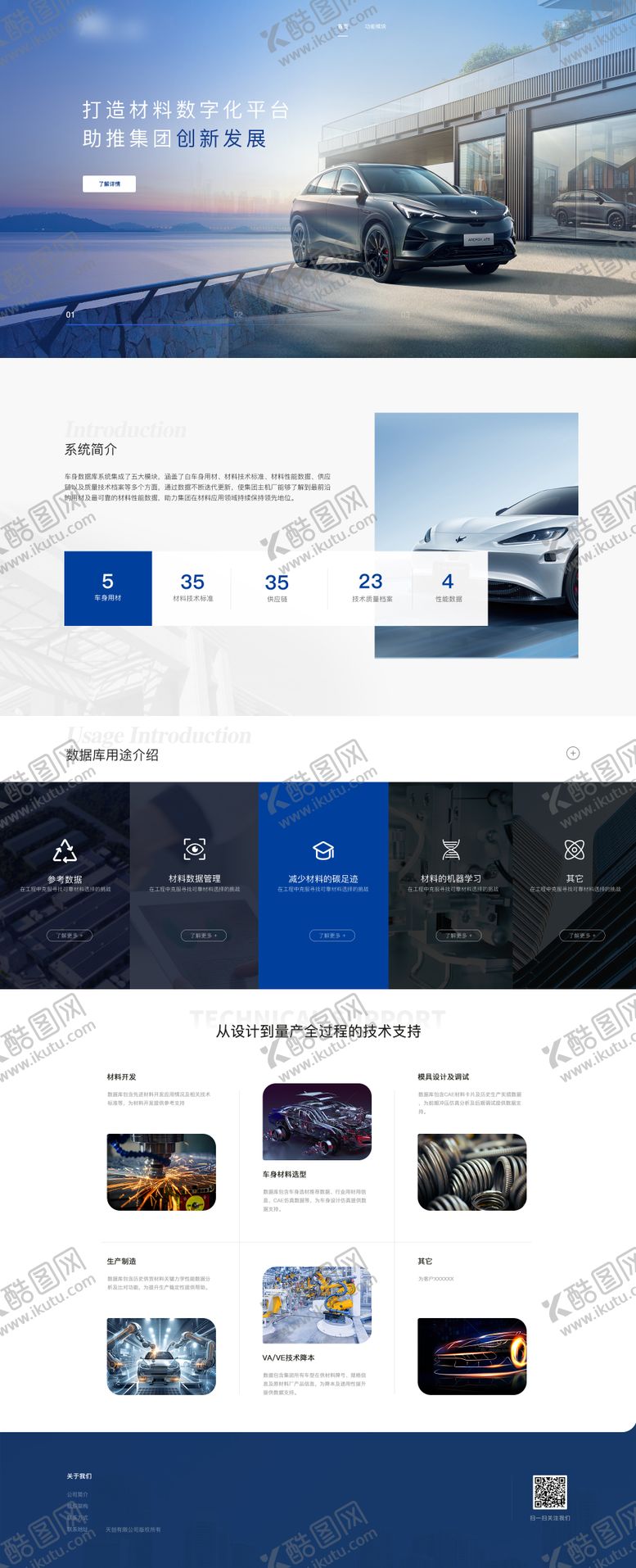 编号：98080606142235581128【酷图网】源文件下载-汽车行业大气简约官网设计