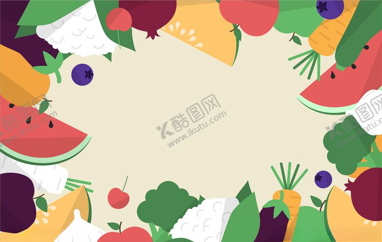 编号：55723510261616403446【酷图网】源文件下载-矢量厨房蔬菜食品素材