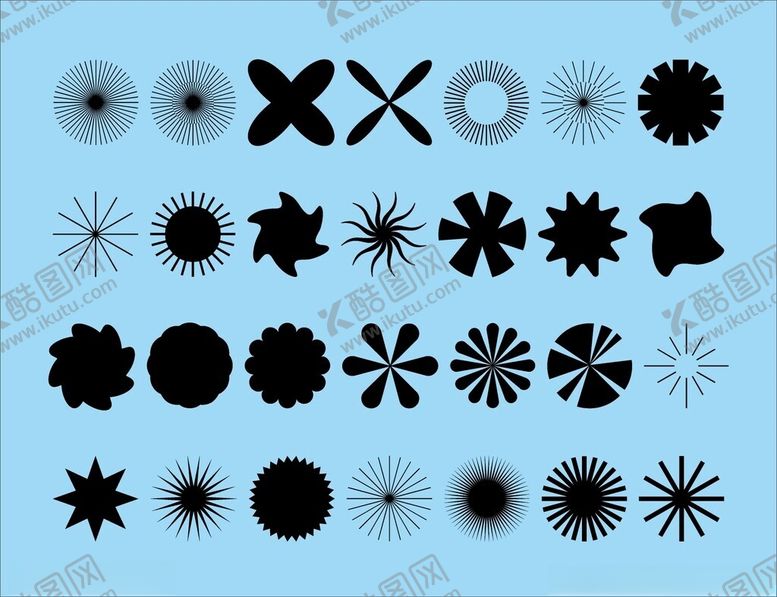 编号：37011204072002253295【酷图网】源文件下载-多样几何图案设计元素