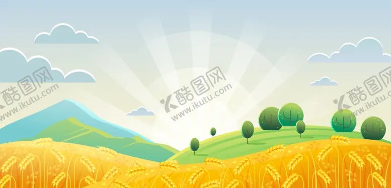 编号：67058412080641466872【酷图网】源文件下载-阳光农场矢量插画