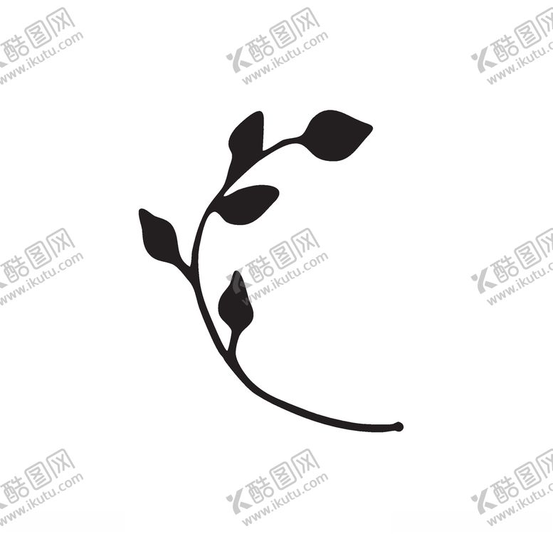 编号：18211106181548105659【酷图网】源文件下载-黑白涂鸦植物