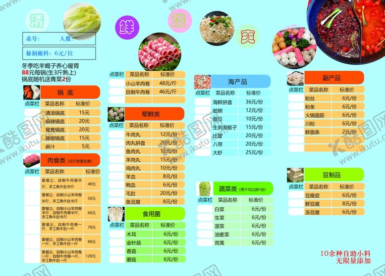 编号：15328411251659555689【酷图网】源文件下载-火锅菜单