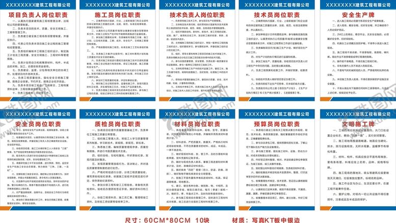 编号：65921809211240230735【酷图网】源文件下载-建筑工地制度牌