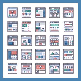 多样建筑矢量图标集合