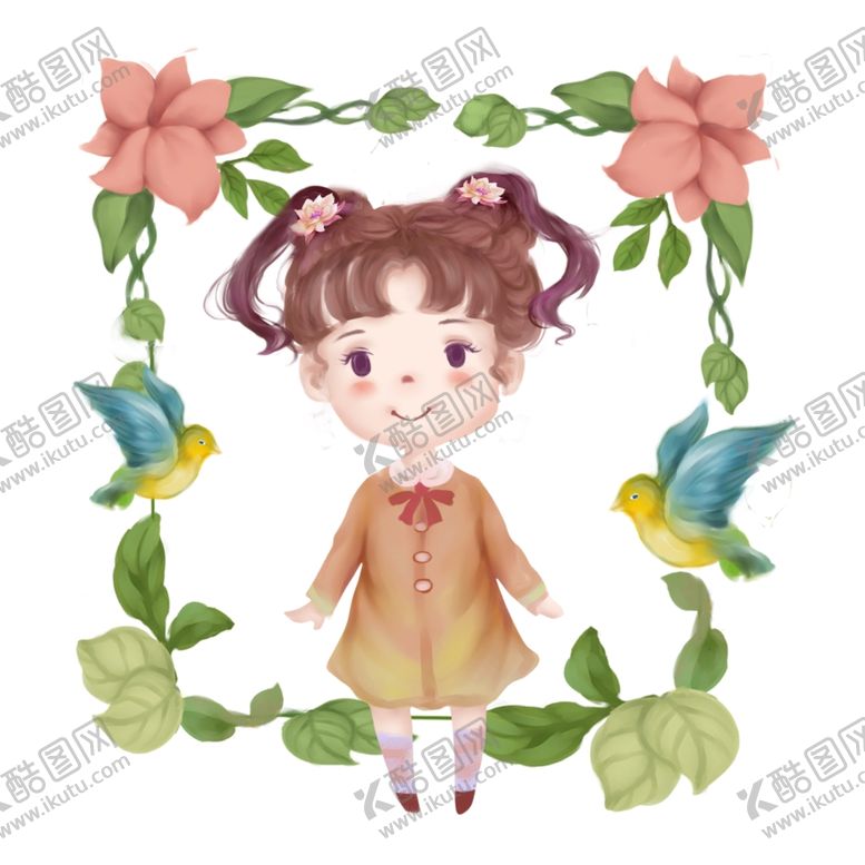 编号：15761710211528196340【酷图网】源文件下载-花环中的人
