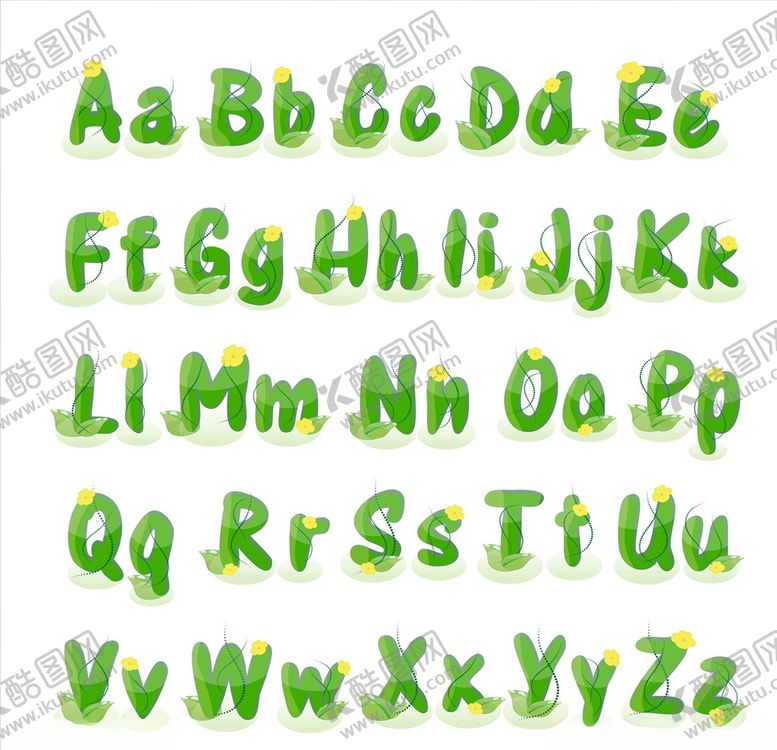 编号：77507109201430449225【酷图网】源文件下载-卡通字母