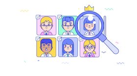 人物生活扁平化图案