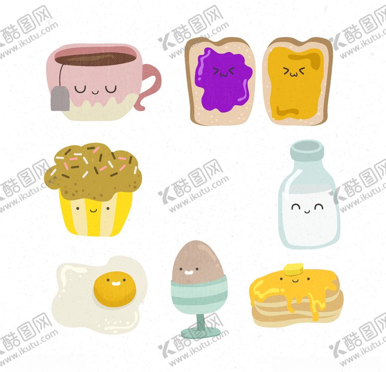 编号：56840407072248289040【酷图网】源文件下载-可爱食物