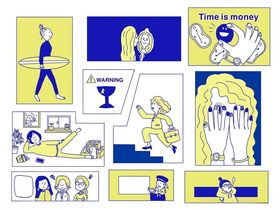 运动健身主题插画集合