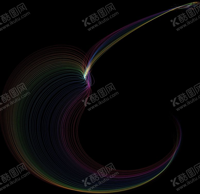 编号：11198210291202049704【酷图网】源文件下载-彩虹波浪线条图片