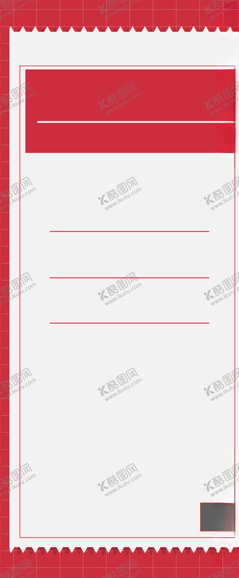 编号：36816509191852043025【酷图网】源文件下载-红色新年竖版信笺看板背景