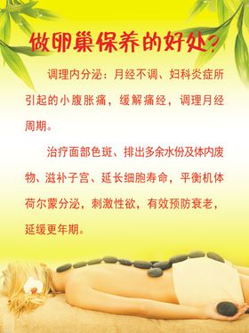 磁立瘦养生海报卵巢
