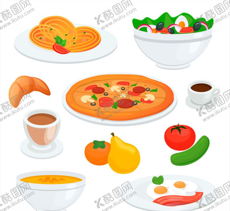 编号：17774410270912298468【酷图网】源文件下载-矢量西餐