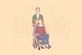 简笔动漫人物日常生活插画女人插画