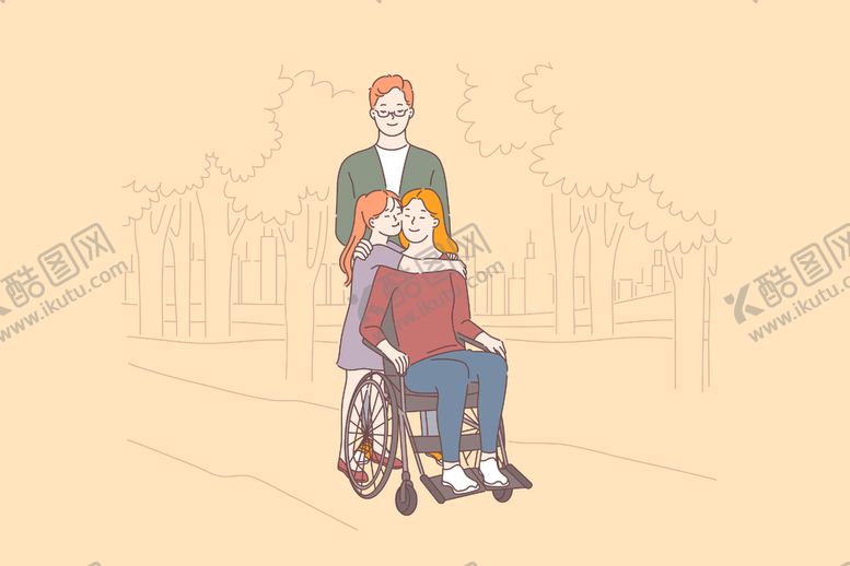 编号：47579110161621073745【酷图网】源文件下载-简笔人物生活插画