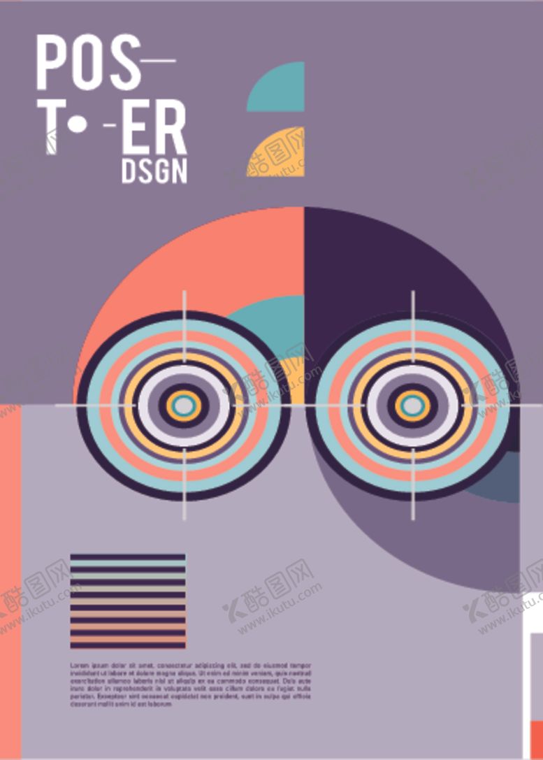 编号：79743409292037305617【酷图网】源文件下载-几何拼接创意海报图案