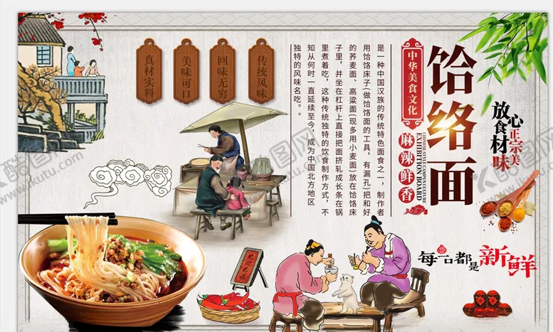 编号：94788906171050189396【酷图网】源文件下载-饸络面背景墙