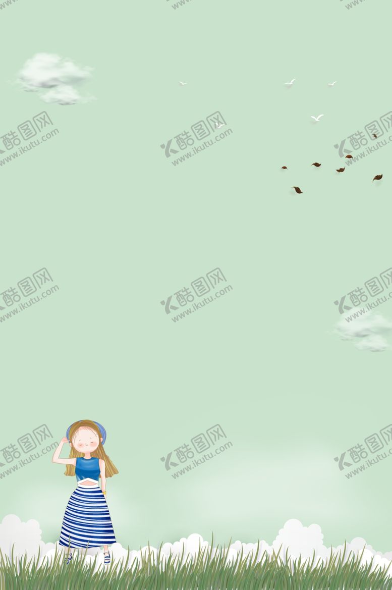 编号：76299305011813193010【酷图网】源文件下载-森系植物清新背景