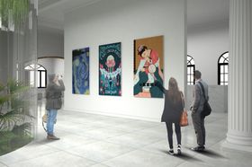 画展场景样机