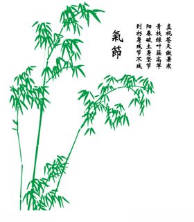 吃竹子矢量图