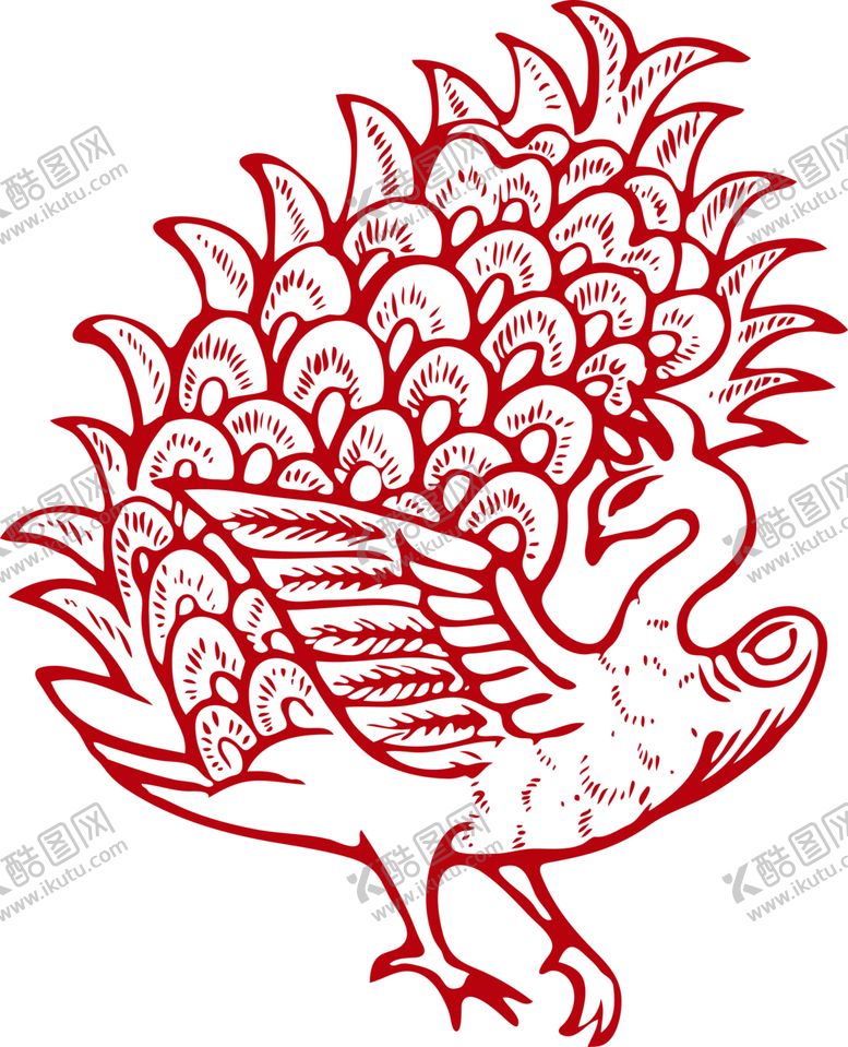 编号：85991802042155241514【酷图网】源文件下载-传统凤纹