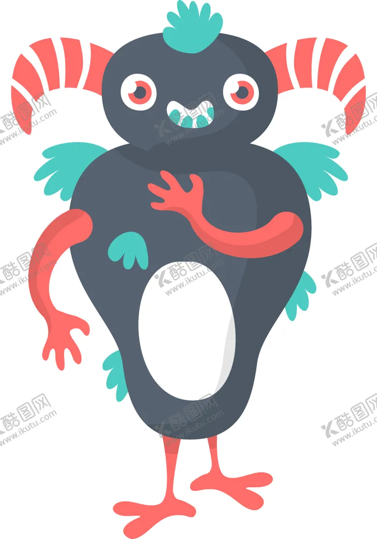 编号：57902202152255179868【酷图网】源文件下载-卡通怪物角色