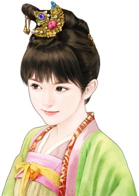 古装帅哥美女插画图片