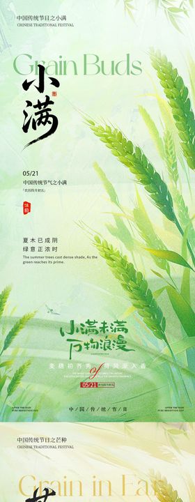 地产小满芒种系列海报