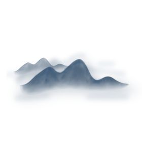 中国风水墨山