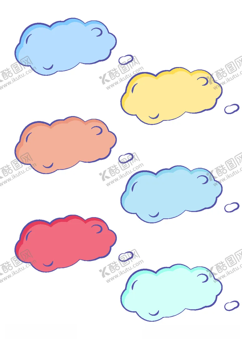 编号：33703606191528094979【酷图网】源文件下载-卡通云朵气泡文本框